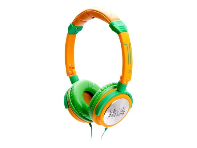 Idance CRAZY401 Orange & Green Dj Headphones Mic