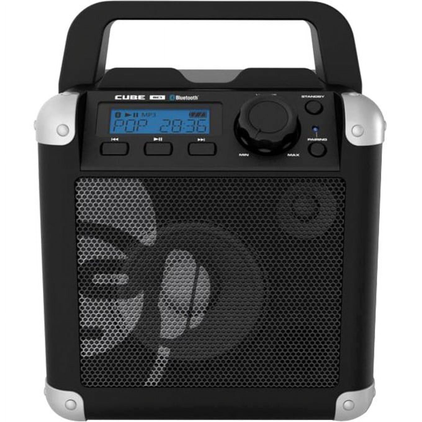 iDance Mobile Cube Portable Bluetooth Speaker with LCD Display, Black, BC1 - image 1 of 3
