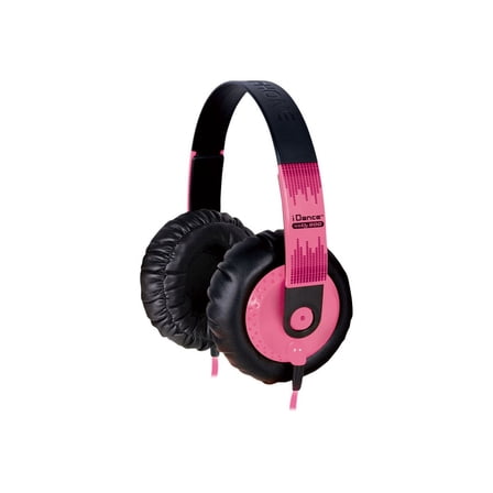iDance SeDJ800 Headphone - Stereo - Pink, Black - Mini-phone - Wired - 32 Ohm - 15 Hz 20 kHz - Gold Plated - Over-the-head - Binaural - Ear-cup - 5.91 ft Cable