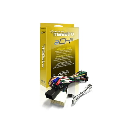 Maestro - aCH2 Plug and Play Amplifier Harness for Select Chrysler, Dodge, Jeep and Ram Vehicles - Black