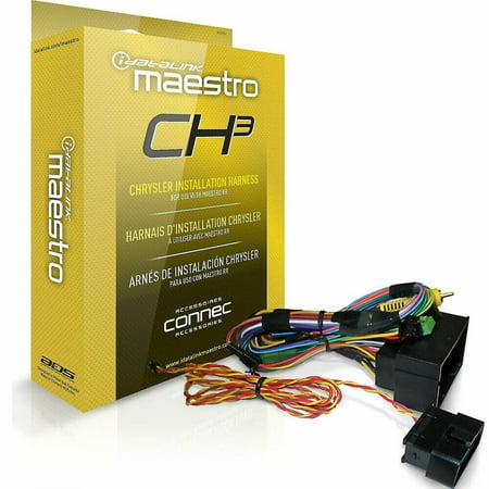 iDatalink - Maestro Wiring Harness for Select Chrysler, Dodge and Fiat Vehicles - Black/green/orange/red/white/yellow