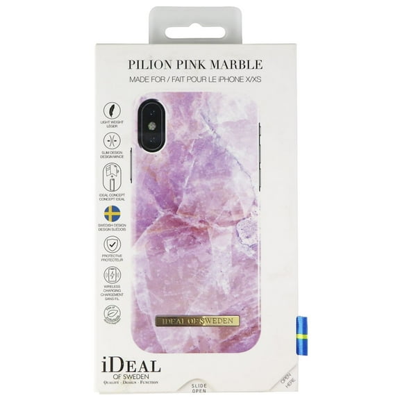 iDeal of Sweden Pilion Pink Marble Case for Apple iPhone Xs/X - Pink