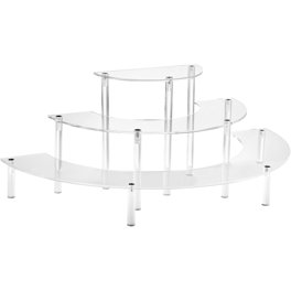 6-Pack Clear Acrylic Display Stands For Eggs, Marbles, Balls - 0.375 H X 5 W, Thin Holder For Collectibles