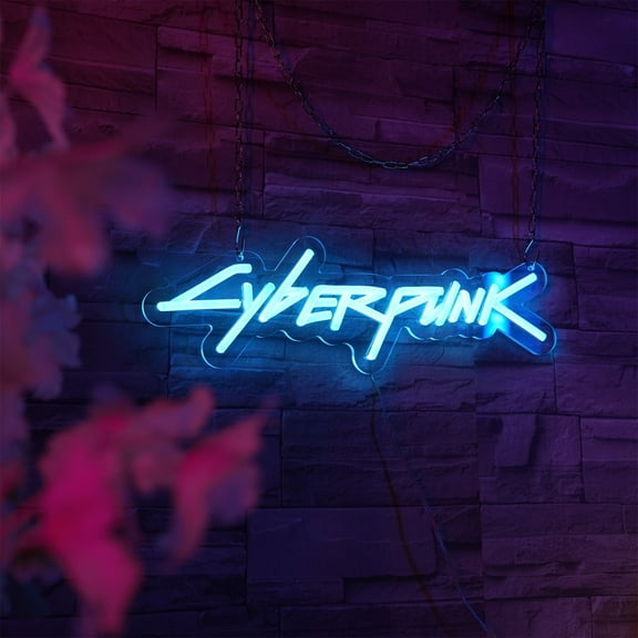iDecoMart CyberPunk Game Neon Sign, 16 in x 4.92 in, USB Powered, LED Game Neon Light