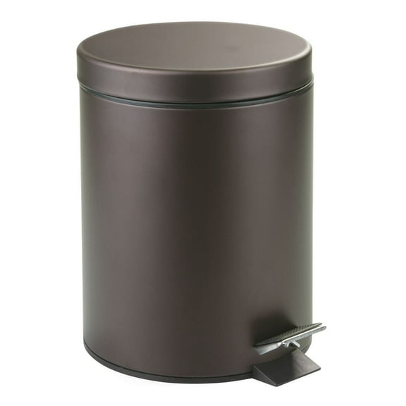 iDesign, 1.3 Gallon Step Trash Can, Bronze