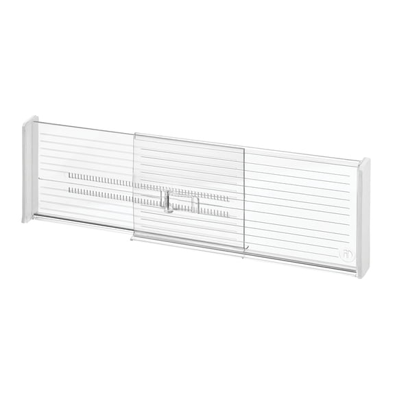 iDesign Recycled Plastic Adjustable Drawer Dividers- Set of 2 - Clear