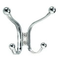 thumbnail image 1 of iDesign 5.5 in. L Chrome Silver Steel Small/Medium York Lyra Quad Hook 1 pk, 1 of 2