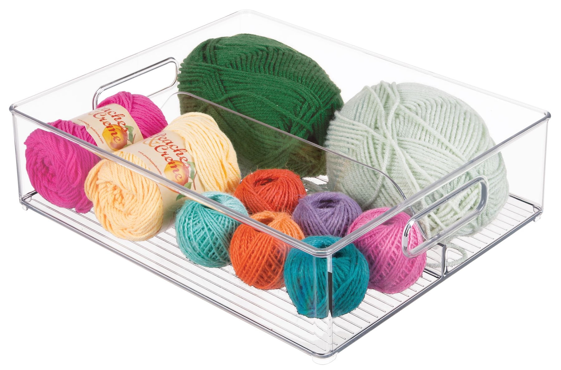 Clear BPA-Free Acrylic Stackable Fridge Organizer Bin