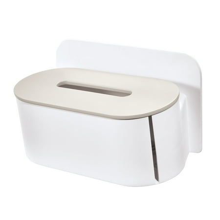 iDesign Adhesive 2-Roll Toilet Paper Holder and Dispenser – Berkley Collection - Coconut/White