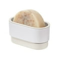 thumbnail interactive-video image 1 of iDesign Adhesive Soap Dish – Orleans Collection - Coconut/White, 1 of 12