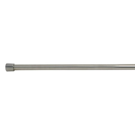 iDesign, Adjustable Metal Tension Curtain Rod for Bathtub, Shower Stall, Closet, Doorway, 26" - 42", Matte Black