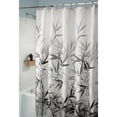 thumbnail image 1 of InterDesign Anzu Fabric Shower Curtain, Standard 72" x 72", Black/Gray, 1 of 5