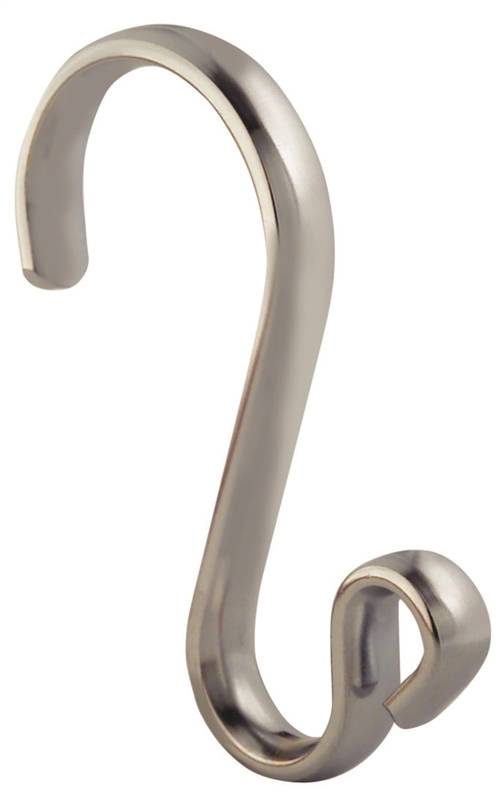 IDesign Clear Shower Curtain Hooks - Pack Of 12, C-Shaped Plastic Rings For Any Bathroom