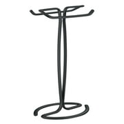 iDesign Axis Metal Free-Standing Hand Towel Drying Rack for Bathroom, Laundry Room, Kitchen, Holds 2, 8" x 6" x 14", Matte Black