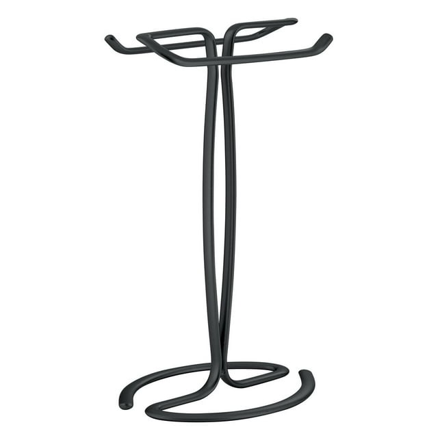 iDesign Axis Metal FreeStanding Hand Towel Drying Rack for Bathroom