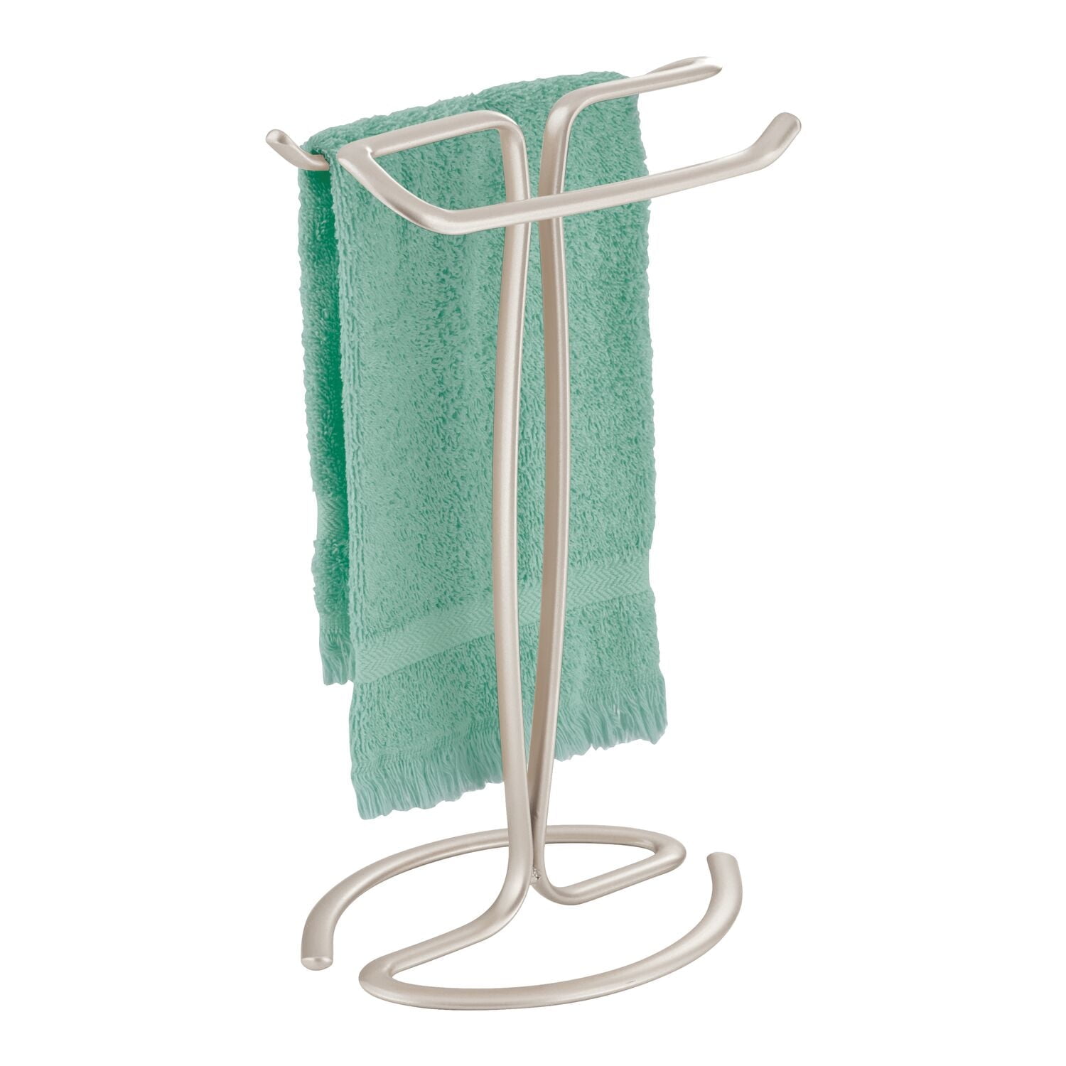 Satin Bronze Freestanding Rectangular Towel Holder