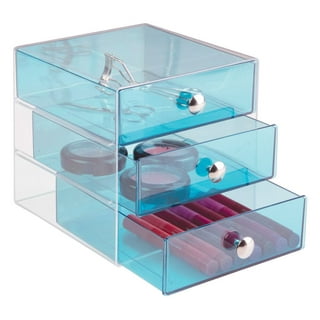  Cq acrylic Makeup Organizer And Storage White Skin Care Cosmetic  Display Case With 3 Clear Drawers Make up Stands For Jewelry Hair  Accessories Lipstick Lotions Beauty Skincare Product Organizing : Beauty