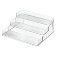 thumbnail image 1 of iDesign BPA-Free Plastic 3-Tiered Spice Kitchen Organizer, Clear, 1 of 7