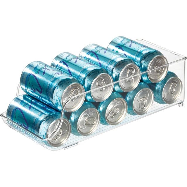 iDesign BPAFree Plastic Water Bottle and Drink Holder Fridge Organizer