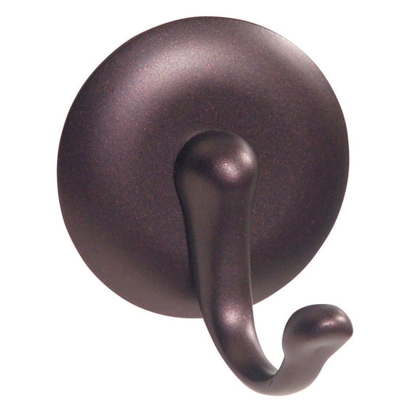 InterDesign York Wall Mounted Self-Adhesive Robe Hook (Set of 2)