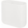 thumbnail image 1 of iDesign Small Slim Plastic Bathroom Trash Can, Garbage Can for Bedroom, Office, Desk, Dorm, Coconut White, 1 of 5