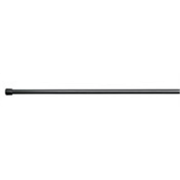 iDesign Cameo Tension Curtain Rod 75 in. L Matte Black