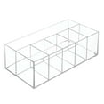 thumbnail image 1 of Clarity Cosmetic Organizer for Vanity, Dresser or Bathroom Cabinet to Hold Makeup, Beauty Products, Hair Accessories, 6 Compartments - Clear, 1 of 5