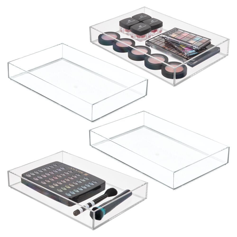 iDesign Clarity Drawer Organizer 8 x 12 x 2, Set of 4