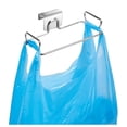 thumbnail image 1 of iDesign Classico Metal Over-the-Cabinet Bag Holder for Kitchen/Bathroom, Chrome, 1 of 5