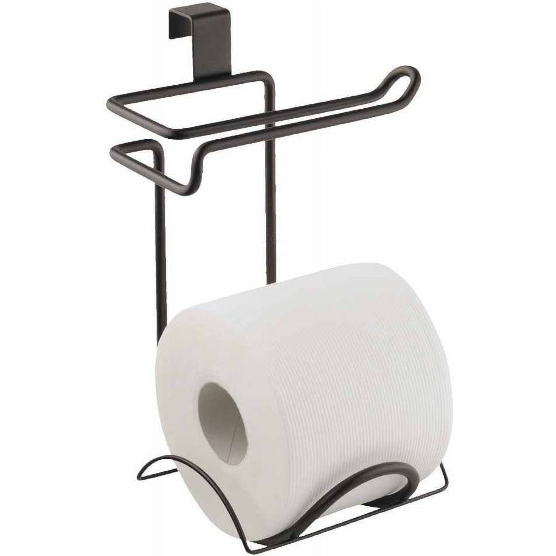 Mainstays Chrome Over-the-Tank Toilet Paper Holder, 7.5 inch x 3.5 inch x 1.4 inch
