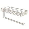 thumbnail image 1 of iDesign Classico Steel Wall Mount Paper Towel Holder with Shelf, Satin, 1 of 5