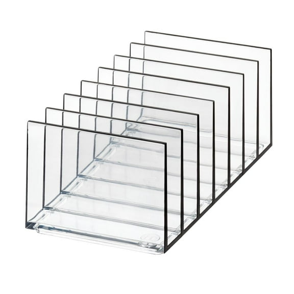 iDesign, Clear Divided Kitchen Refrigerator and Freezer Storage Organizer Bin