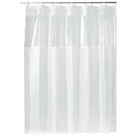 iDesign Clear Hitchcock EVA Shower Curtain, Stall 54" x 78", iDesign