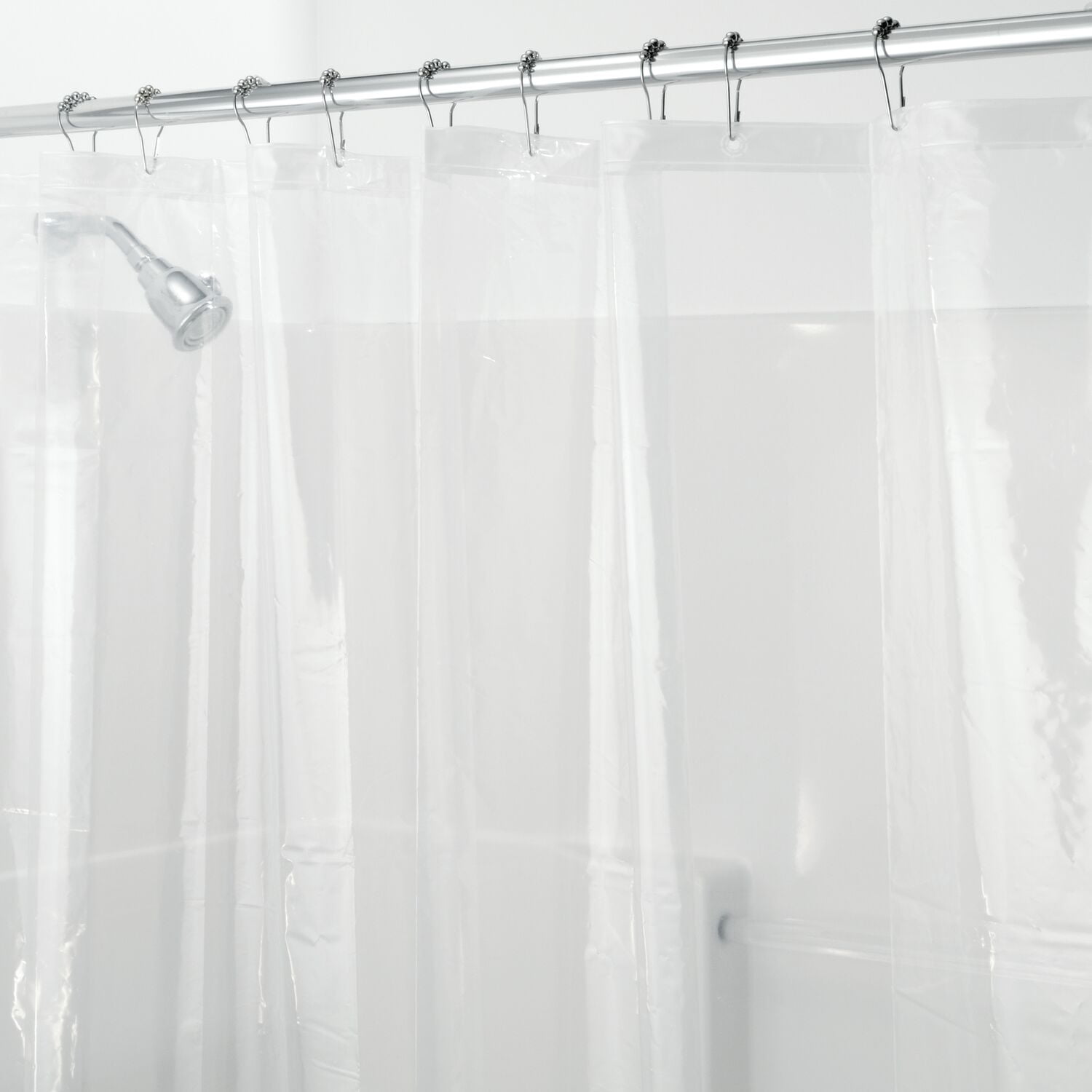 iDesign Clear PEVA Shower Liner, 72" x 84"