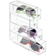iDesign Clear Storage and Organization 4-Drawer Towers