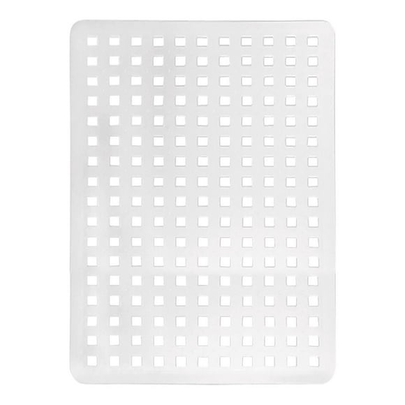 iDesign Euro Kitchen Sink Protector Mat, Large, Clear