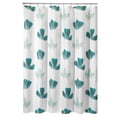 thumbnail image 1 of iDesign Floral Fabric Polyester Shower Curtain, 72" x 72" - Blue Green/Multi-Color, 1 of 4