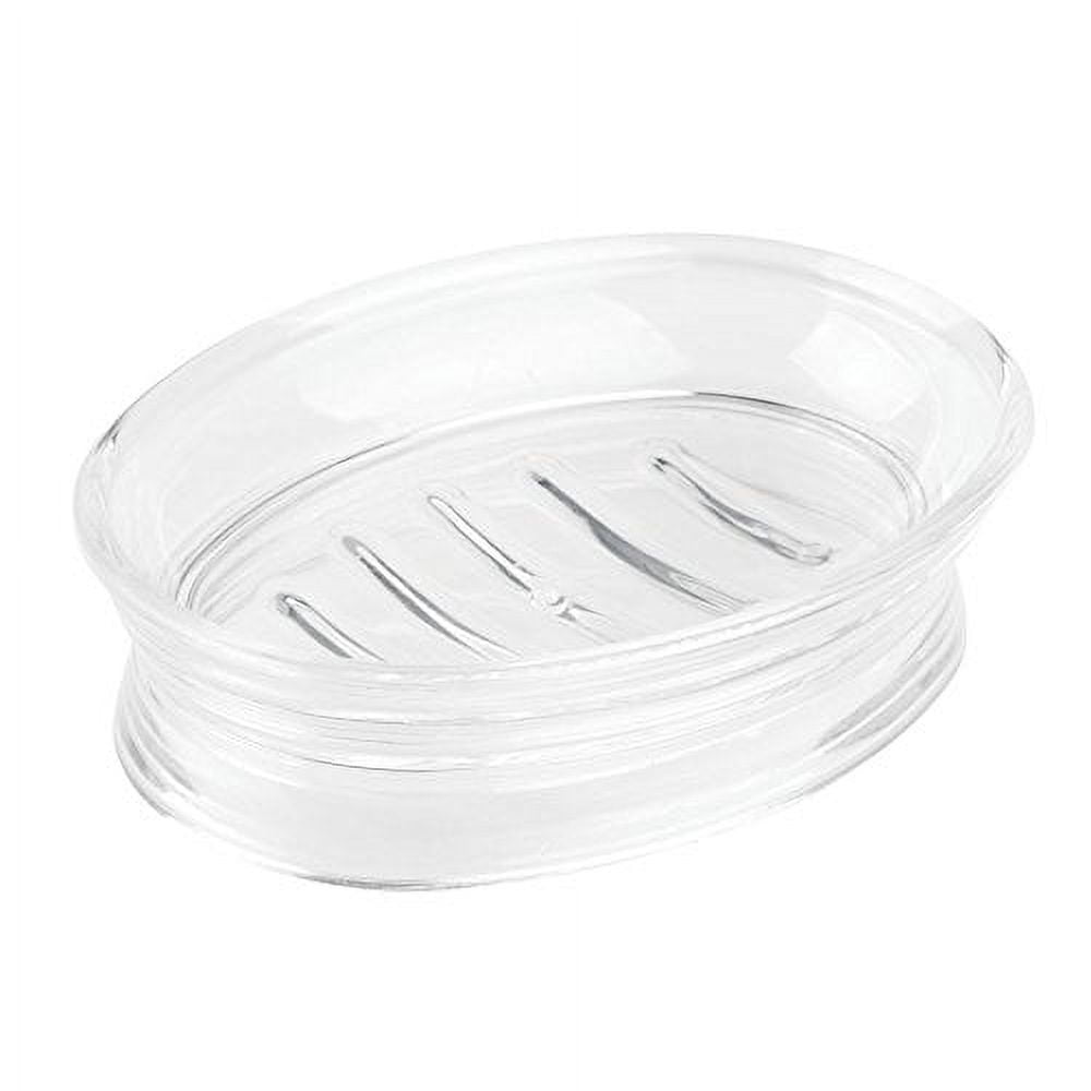 iDesign Franklin Bar Soap Dish for Bathroom Vanities, Kitchen Sink ...