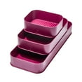 thumbnail image 1 of iDesign, Fresnel Organization Bins, 3 Sizes, Burgundy, 1 of 7