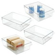 thumbnail image 1 of iDesign Fridge Storage Bin with Handle - Fridge Tray for Snacks, Meats, and Cheeses, 1 of 11