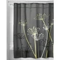 thumbnail image 1 of iDesign Gray Floral Polyester Shower Curtain, 72" x 72", 1 of 6