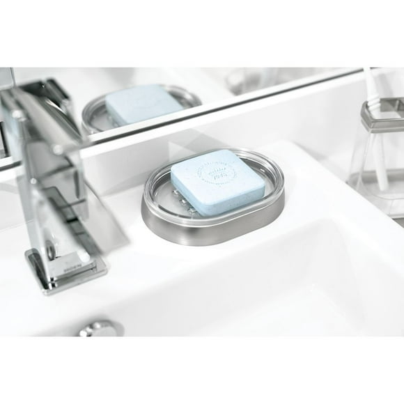 iDesign Haley Bar Soap Dish, Brushed