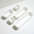 thumbnail image 1 of iDesign, Home White Plastic 5-Piece Organizer Set with Wood Lids, 1 of 7