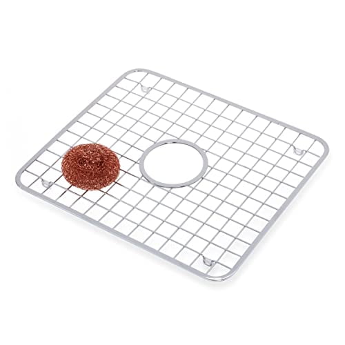 iDesign InterDesign Gia Metal Sink Grid with Draining Hole, NonSkid