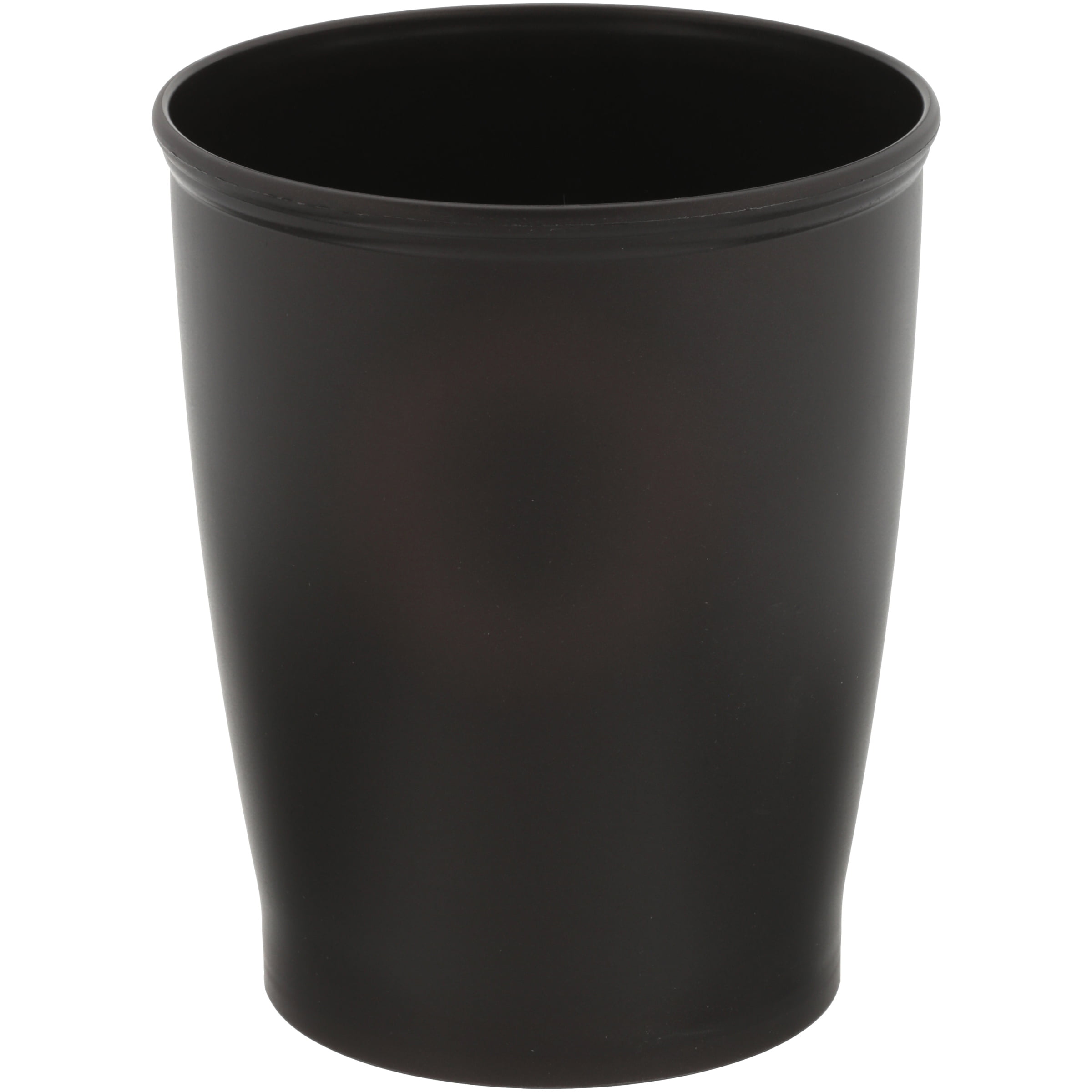 Bronze Round Plastic Wastebasket Trash Can, 1.6 Gallons