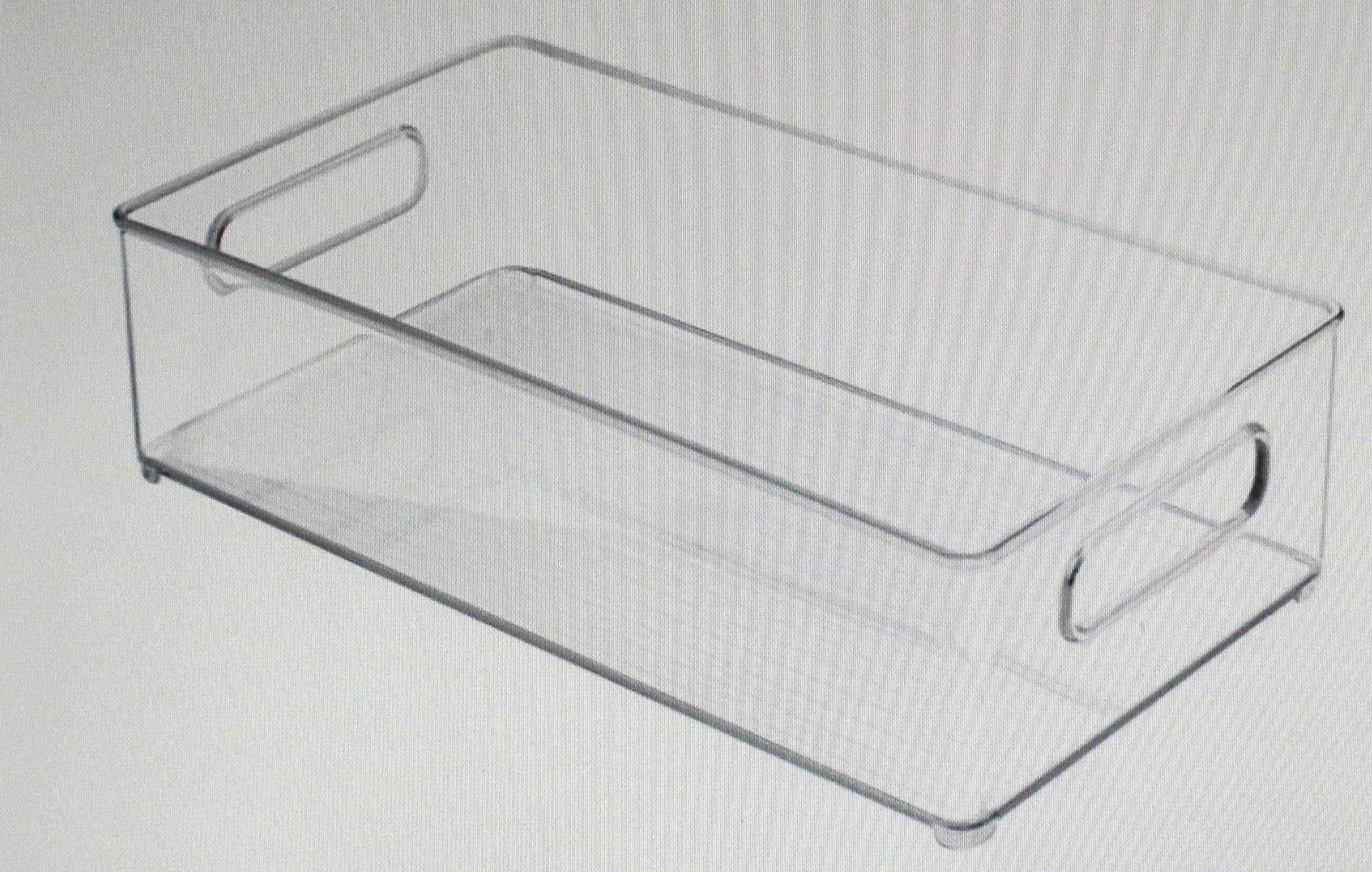 iDesign Kitchen Bins Clear 4 Piece Set