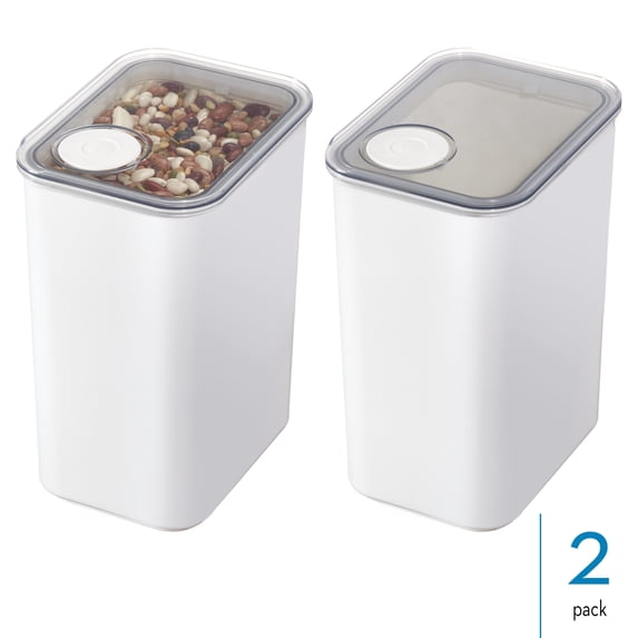 iDesign Large Airtight Kitchen Canister with Removable Pour Cap - Ideal for Kitchen Countertop or Pantry Storage
