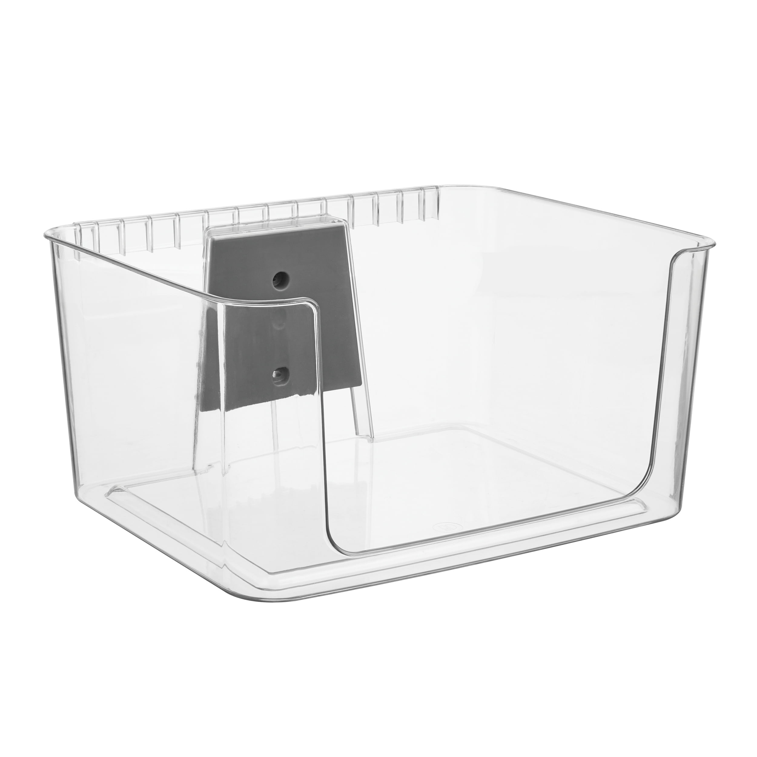 iDesign Large Wallspace Open-Front Bin and Bracket - Wall-Mounted ...