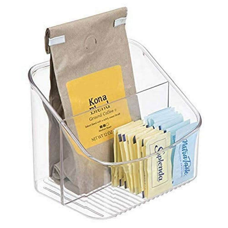 iDesign Linus BPA Free Plastic 2 Tier Packet Organizer 6 x 4.25 x 5.1