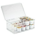 thumbnail image 1 of iDesign, Linus Coffee Pod Stackable 2-Tier Box with Lid, Clear, 1 of 9